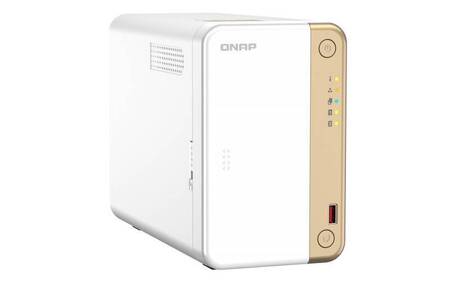 QNAP TS-262-4G Сетевое хранилище 2x2.5/3.5 SATA, Intel Celeron N4505/2x2 ГГц, DDR4 4 ГБ, 1x2,5 Гбит/c, HDMI, 2xUSB