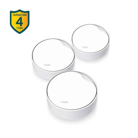TP-Link Deco X50-PoE(3-pack) Домашняя Mesh Wi-Fi 6 система AX3000, до 574 Мбит/с на 2,4 ГГц + до 2402 Мбит/с на 5 ГГц