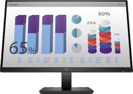 МОНИТОР 23,8 HP P24q G4 регулировка по высоте (2560x1440 QHD, IPS, 16:9, 250 cd/m2, 1000:1, 5ms, 178°/178°, HDMI, VGA,