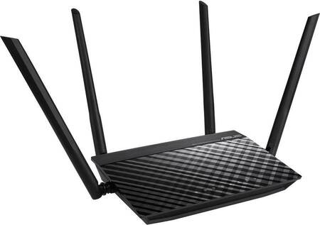 ASUS RT-AC1200 V2 (90IG0550-BM3400) Двухдиапазонный маршрутизатор AC1200, 2.4/5 ГГц, 1167 Мбит/с, LAN 4х100 Мбит/с, IPv6