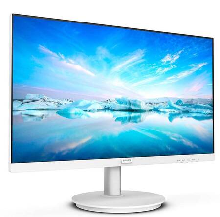 МОНИТОР 23.8 PHILIPS 241V8AW/00 WHITE (IPS, 1920x1080, 75Hz, 4 ms, 178°/178°, 250 cd/m, 1000:1, +HDMI, +MM)