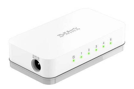 D-Link DES-1005C/B1A Неуправляемый коммутатор с 5 портами 10/100Base-TX