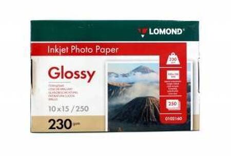 Фотобумага LOMOND 0102160 односторонняя глянцевая  для струйной печати, A6, 230 г/м2