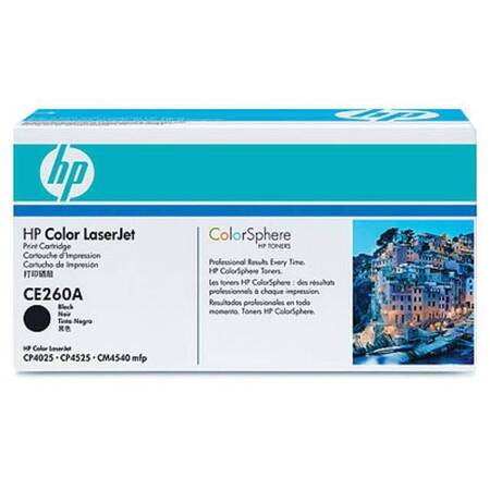 Оригинальный картридж  HP (647A) CE260A  для HP CLJ CP4025/4525 черный (8500 стр)