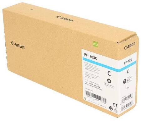 Картридж CANON PFI-703 C голубой,  700 мл