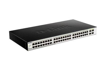 D-Link DGS-1210-52/ME/B2A Управляемый L2 коммутатор с 48 портами 10/100/1000Base-T и 4 портами 1000Base-X SFP