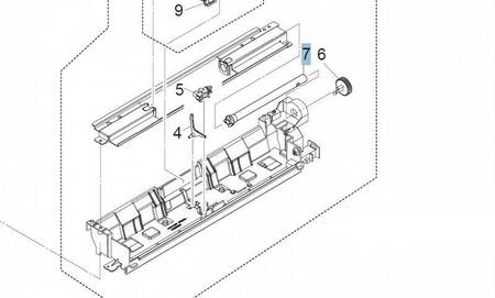Ось лотка ручной подачи KYOCERA 302K308080