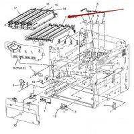Направляющие в сборе XEROX WC 7120