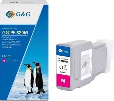 Картридж струйный G&G, аналог Canon 2892C001 пурпурный 300ml