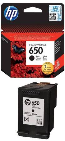 Картридж HP 650 струйный черный (360 стр)