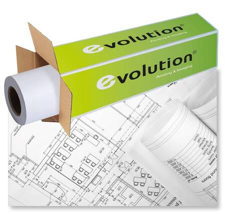 Бумага EVOLUTION  Premium EXTRA Paper 80gr 0.610х50м  втулка 2 / 50,8мм  (ex.450L90504)