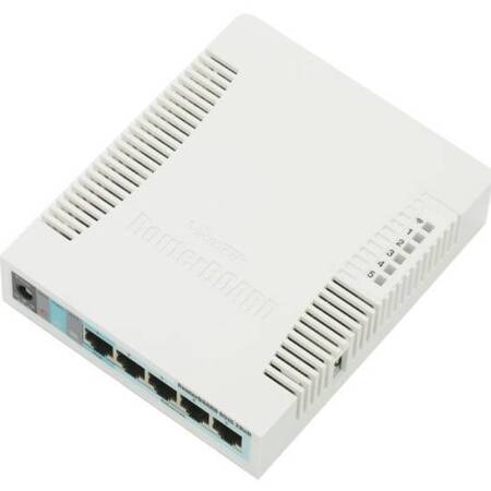 MikroTik RB951G-2HnD Беспроводной маршрутизатор, 802.11n, 2.4 ГГц, 300 Мбит/с, LAN 5x1 Гбит/с, WAN 1x100 Мбит/с