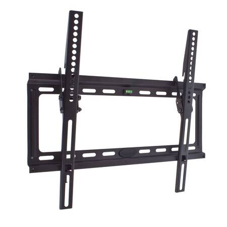 Кронштейн Kromax IDEAL-4 черный для TV 22-65, настенный наклонный, max VESA 400x400, от стены 23мм, наклон 0-10°
