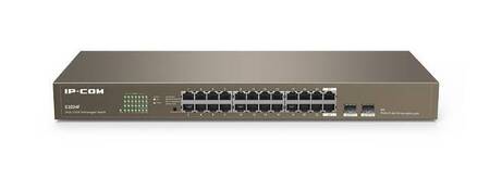IP-COM G1024F Коммутатор неуправляемый, 24 порта, 24x1 Гбит/с, RJ-45/SFP 2x1 Гбит/с, установка в стойку, металлический