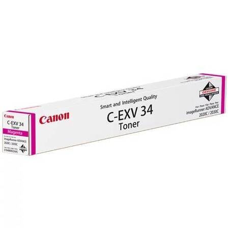 Тонер CANON C-EXV34 M пурпурный,  19 000 страниц