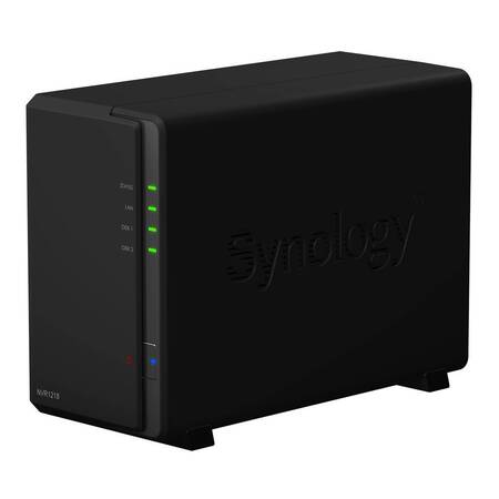 Synology NVR1218 IP видеорегистратор 1080p 60Hz, до 12 IP-камер, 1xRJ45, 1xHDMI
