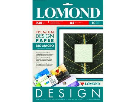 Дизайнерская бумага LOMOND Глянцевая Био Макро, A3/230/20л.