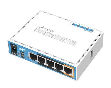 MikroTik RB952Ui-5ac2nD Беспроводной двухдиапазонный роутер hAP ac Lite, 802.11ac, 2.4/5 ГГц, 300/433 Мбит/с