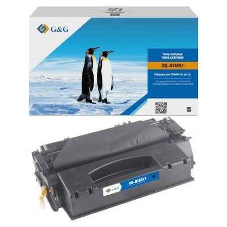 Картридж G&G, аналог HP Q5949X/Q7553X/ Canon 108H/708H/715H/508II/515II/308H/315H 7k с чипом