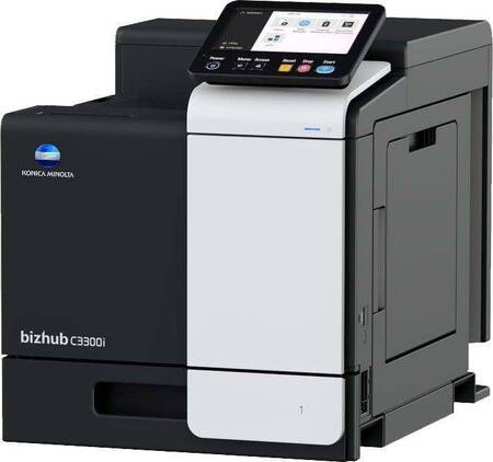 Принтер Konica-Minolta bizhub С3300i цветной А4, 33стр./мин, лоток 500л., дуплекс, сеть, до 96000 стр., 3Гб, картриджи