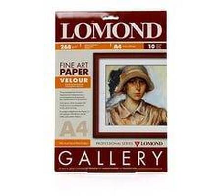Арт бумага LOMOND VELOUR Односторонняя Матовая Ярко- Белая Бархатистая Архивная A4/268/10л.